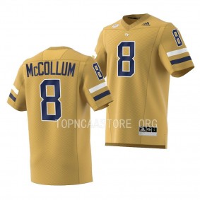 Nate McCollum Georgia Tech Yellow Jackets #8 Brown Jersey 2022 Replica Football Men's Uniform