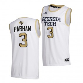 Georgia Tech Yellow Jackets Bubba Parham White 2020-21 College Basketball Jersey