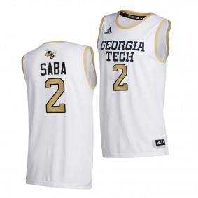 Georgia Tech Yellow Jackets Gigiberia Saba White 2020-21 College Basketball Jersey