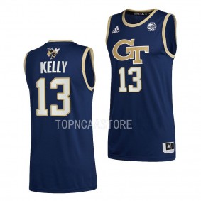 Miles Kelly #13 Georgia Tech Yellow Jackets Alternate Basketball Swingman Jersey 2022-23 Navy